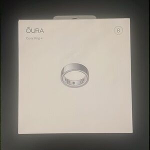 OURA Ring GEN 4 -  SILVER Smart Ring Size 8